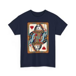 Queen of Hearts - Unisex T-Shirt – Classic Playing Card - Image 13