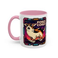 Porgi Corgi Color Accent Mug – Sip with Galactic Cuteness - Image 20