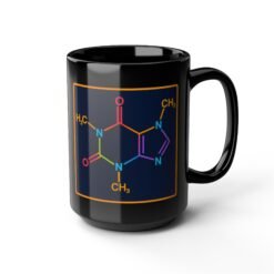 Caffeine Molecule - Black Mug – Science in Every Sip - Image 8
