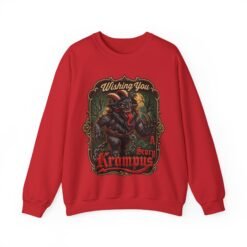 Wishing You a Scary Krampus - Unisex Sweatshirt – Dark Christmas Horror - Image 22
