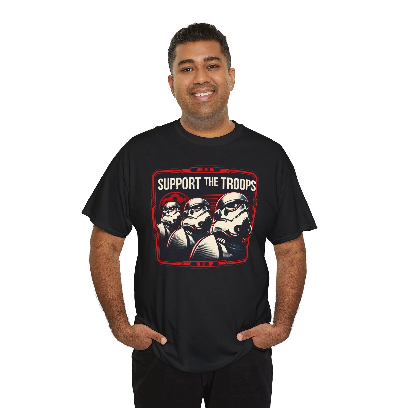 Support the Troops - Unisex T-Shirt – Funny Space Trooper - Sci-Fi Humor - Image 6