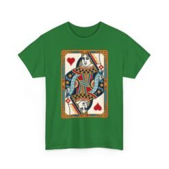 Queen of Hearts - Unisex T-Shirt – Classic Playing Card - Image 19