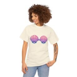 Alternative view of Mermaid Seashell Bra Costume - Unisex T-Shirt – Funny Halloween Costume