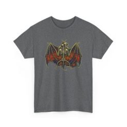 Spider Bat – Unisex T-Shirt – Gothic Skeleton Bat and Spiderweb - Image 14