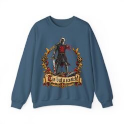 'Tis But A Scratch - Unisex Sweatshirt – Funny Monty Python Black Knight - Image 23