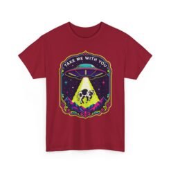 Take Me With You - Unisex T-Shirt – Funny UFO Cow Abduction - Alien Humor - Image 26