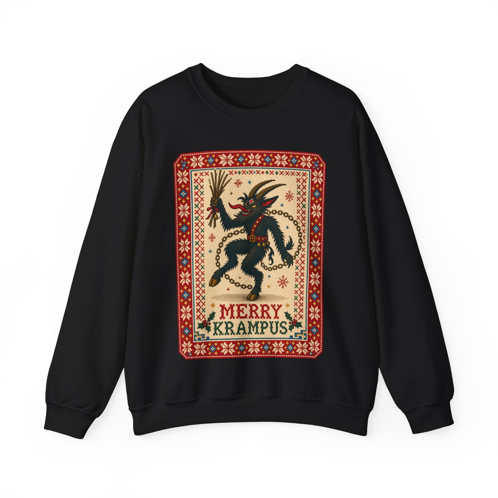 Merry Krampus - Unisex Sweatshirt – Cozy, Creepy, Claus's Worst Nightmare
