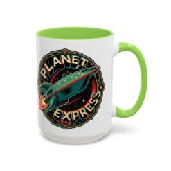 Planet Express - Color Accent Mug – Futurama Inspired Sci-Fi - Image 15