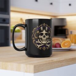 Rebel Skull - Black Mug – Space Princess - Jolly Roger - Punk Coffee - Image 9