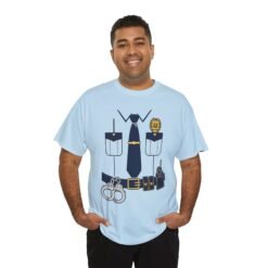 Police Officer - Unisex T-Shirt – Funny Easy Cop Halloween Costume - Image 6