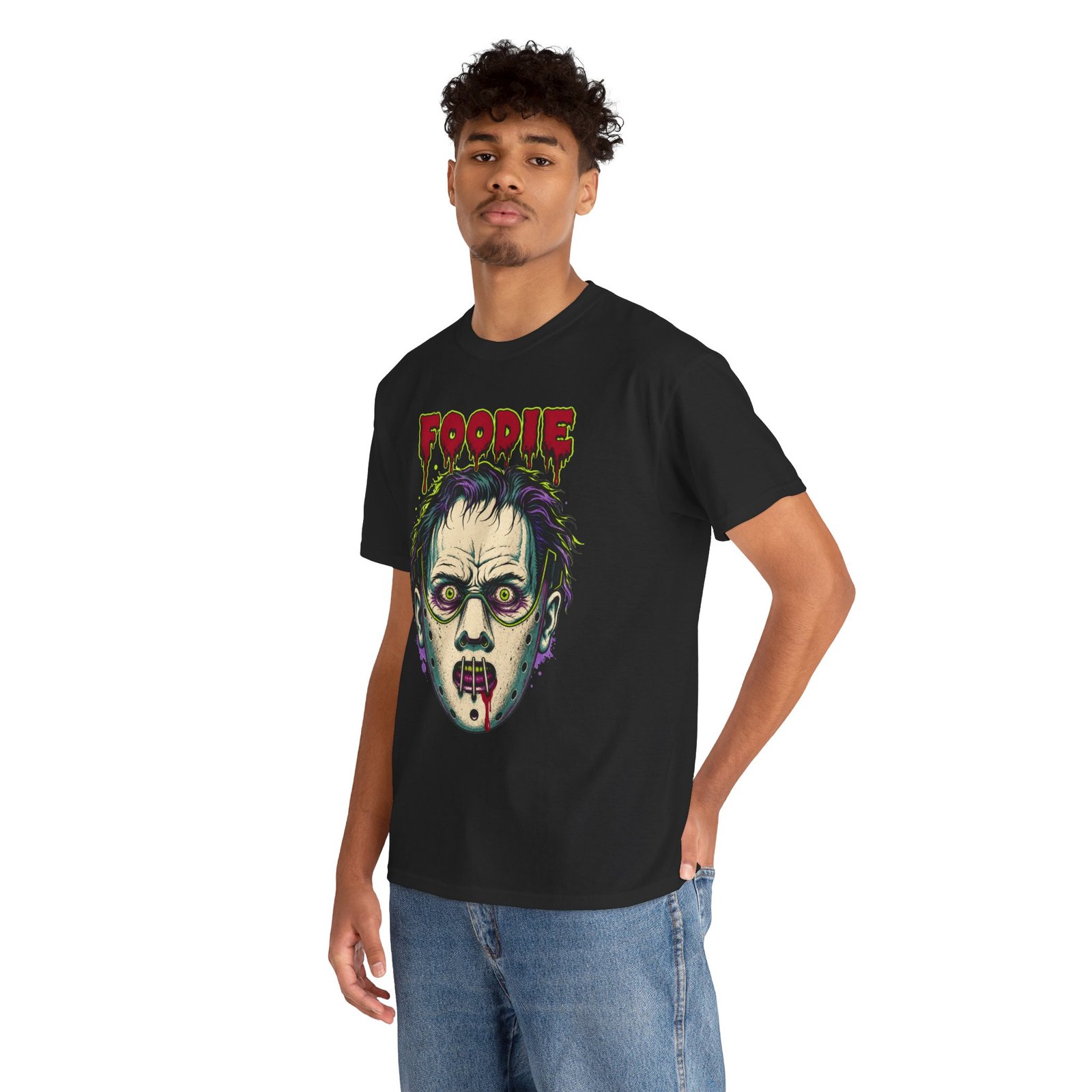 Foodie Hannibal Lecter - Unisex T-Shirt – Funny Horror - Dark Humor - Image 4