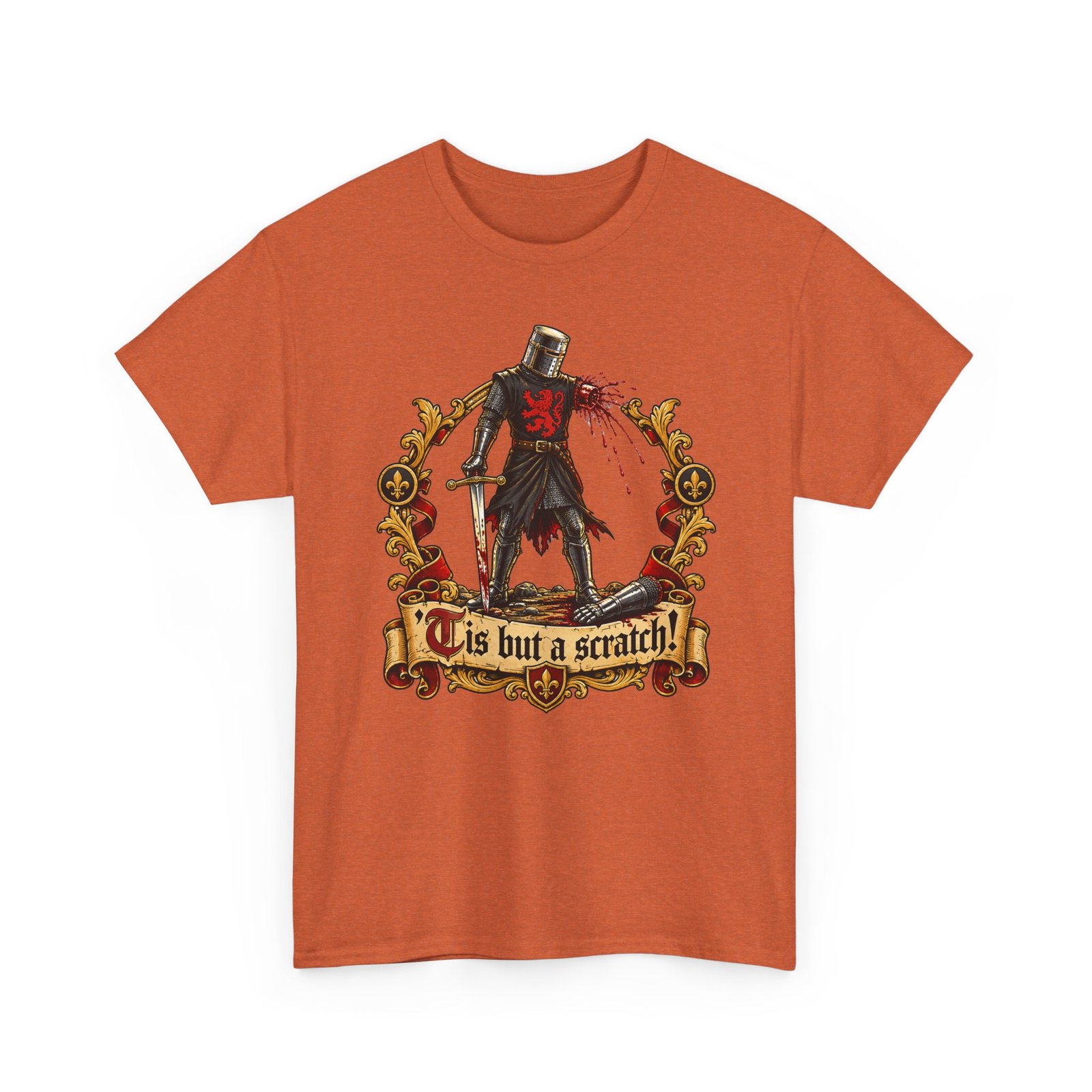'Tis But A Scratch - Unisex T-Shirt – Funny Monty Python and the Holy Grail - Black Knight - Image 24