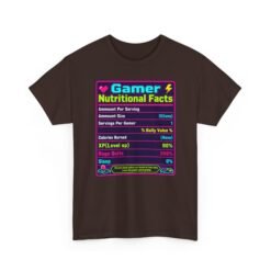 Gamer Nutrition Facts - Unisex T-Shirt – Powered by Snacks, Skill and Respawns - Image 10