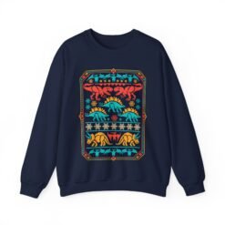 Dino-Mite Christmas - Unisex Sweatshirt – Funny Dinosaur - Ugly Christmas Sweater - Image 14