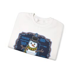 Snowman Anatomy - Unisex Sweatshirt – Funny Christmas - Science Diagram - Image 3