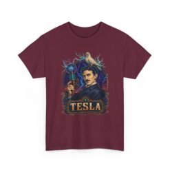 Tesla Strikes Again - Unisex T-Shirt – Funny Nikola Tesla - Science Lightning - Image 13