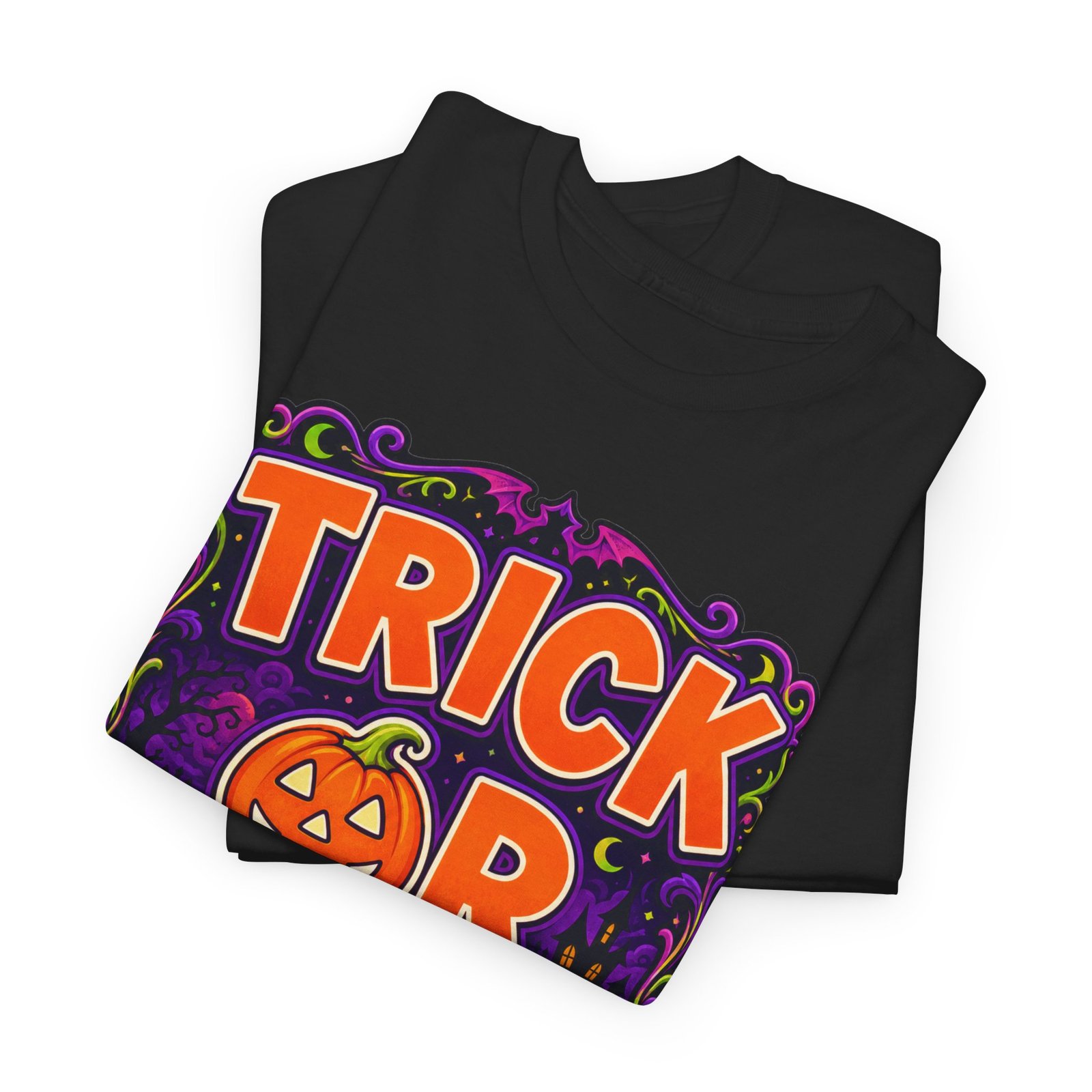 Trick or Treat - Unisex T-Shirt – Classic Halloween - Spooky Season - Image 3