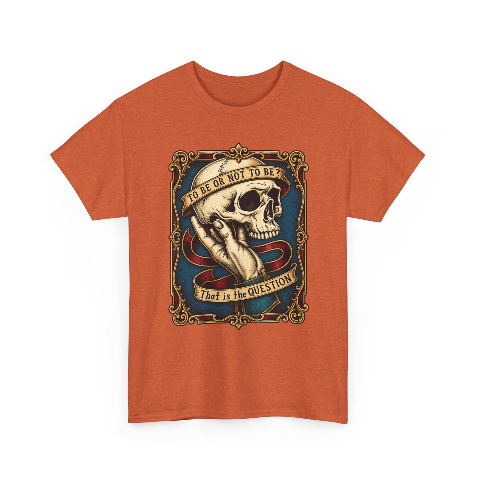 To Be or Not To Be - Unisex T-Shirt – Shakespeare Hamlet Skull - Image 22