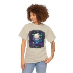 Floating Away - Unisex T-Shirt – Cute Baby Alien Hover Pod - Funny Sci-Fi Shirt - Image 3