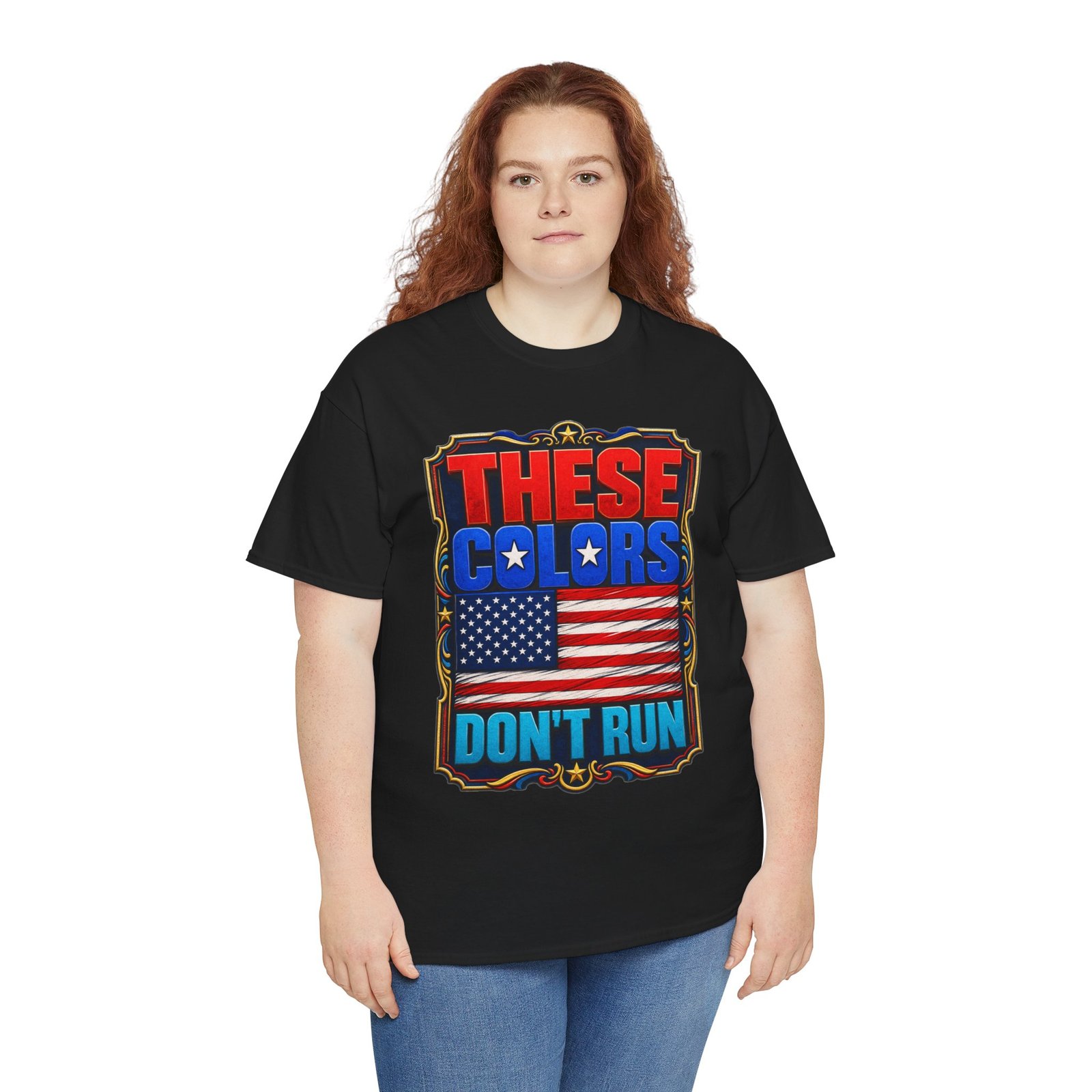 These Colors Don't Run - Unisex T-Shirt – Patriotic -American Flag - Image 10