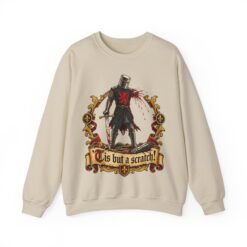 'Tis But A Scratch - Unisex Sweatshirt – Funny Monty Python Black Knight - Image 15