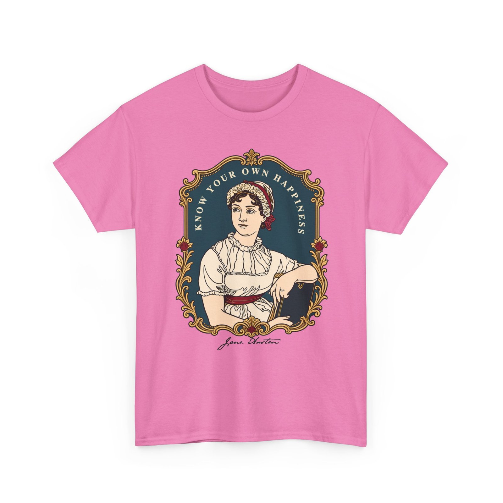 Jane Austen “Know Your Own Happiness” - Unisex T-Shirt – Timeless Wisdom - Image 20