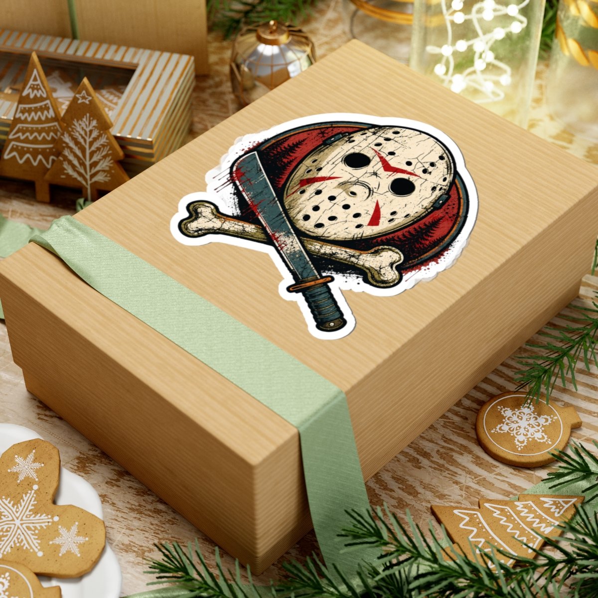 Camp Slasher - Indoor Sticker – Jason Voorhees - Friday the 13th - Horror Jolly Roger Decal - Image 3