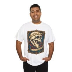 To Be or Not To Be - Unisex T-Shirt – Shakespeare Hamlet Skull - Image 11