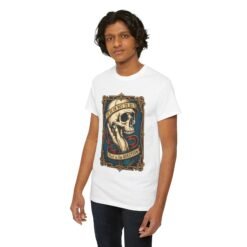 To Be or Not To Be - Unisex T-Shirt – Shakespeare Hamlet Skull - Image 12