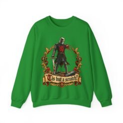 'Tis But A Scratch - Unisex Sweatshirt – Funny Monty Python Black Knight - Image 18