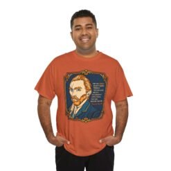 Vincent van Gogh Inspirational Quote – Unisex T-Shirt – Great Things Take Time - Image 11