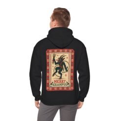 Merry Krampus - Unisex Hoodie – Cozy Up with Claus's Creepy Cousin - Image 3