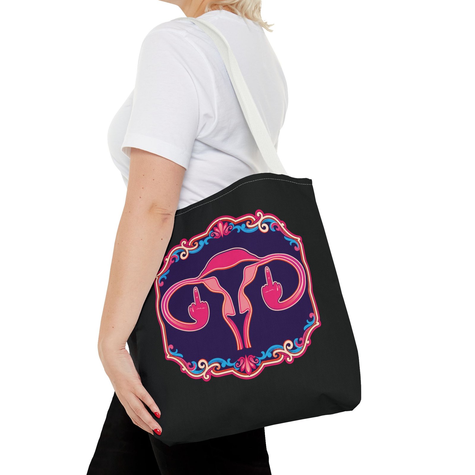 Ovaries with Middle Fingers - Tote Bag – Funny Anatomy - Image 20