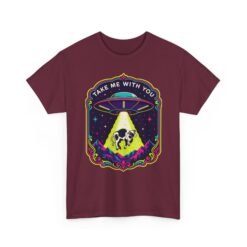 Take Me With You - Unisex T-Shirt – Funny UFO Cow Abduction - Alien Humor - Image 20