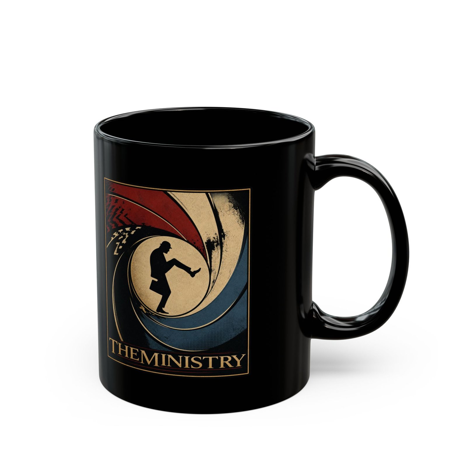 The Ministry of Silly Walks – Black Mug – Monty Python Comedy Meets James Bond - Image 2