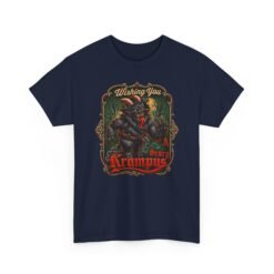Wishing You a Scary Krampus - Unisex T-Shirt – Dark Christmas Horror - Image 27