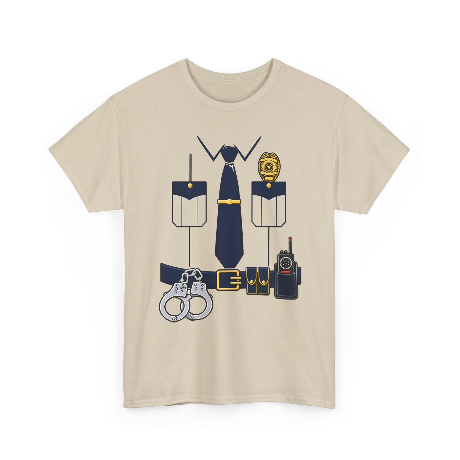 Police Officer - Unisex T-Shirt – Funny Easy Cop Halloween Costume - Image 14