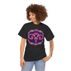 Alternative view of Ovaries with Middle Fingers - Unisex T-Shirt – Bold Defiant - Anatomy Humor