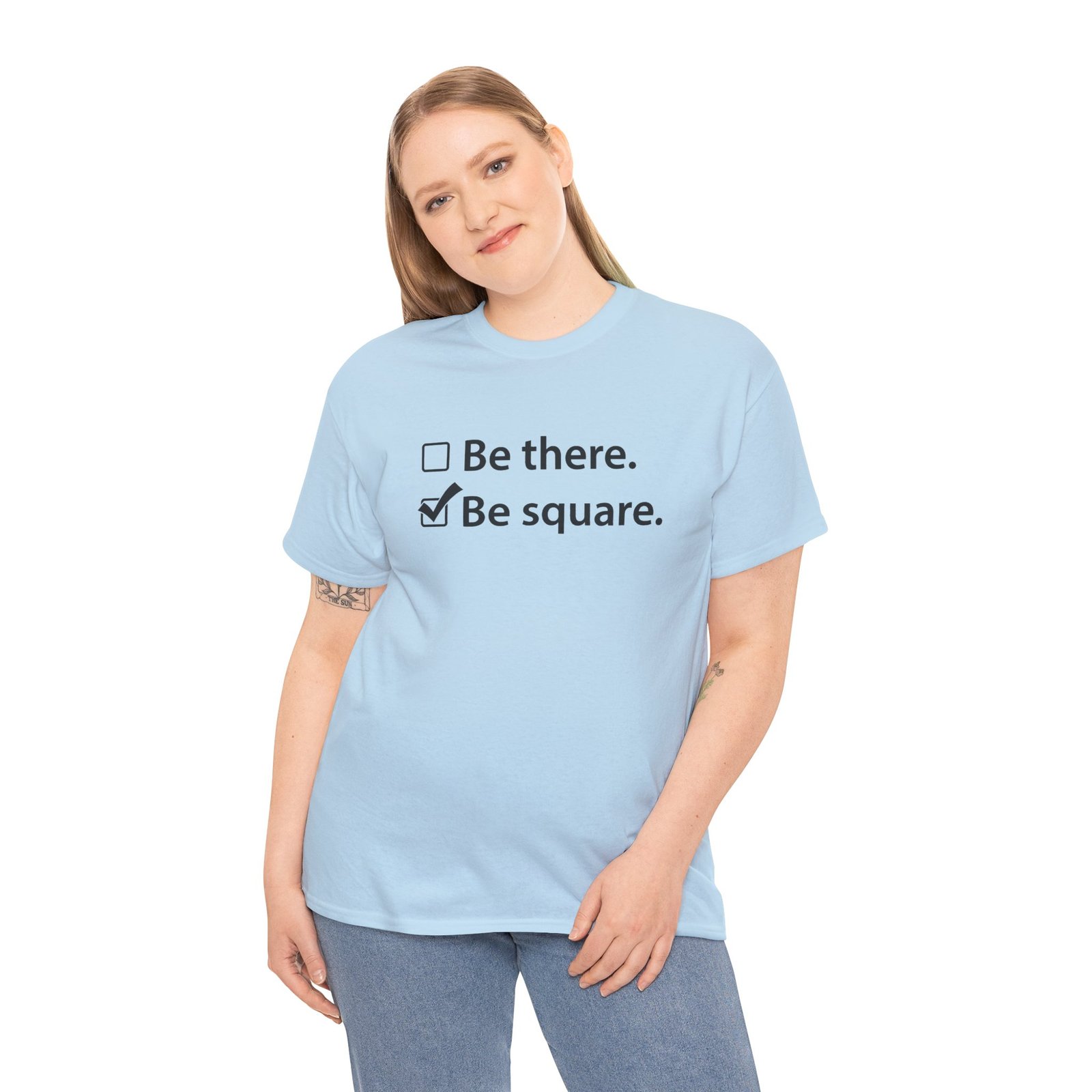 Be There or Be Square - Unisex T-Shirt – Funny Math Checkbox - Nerd Tee - Image 6