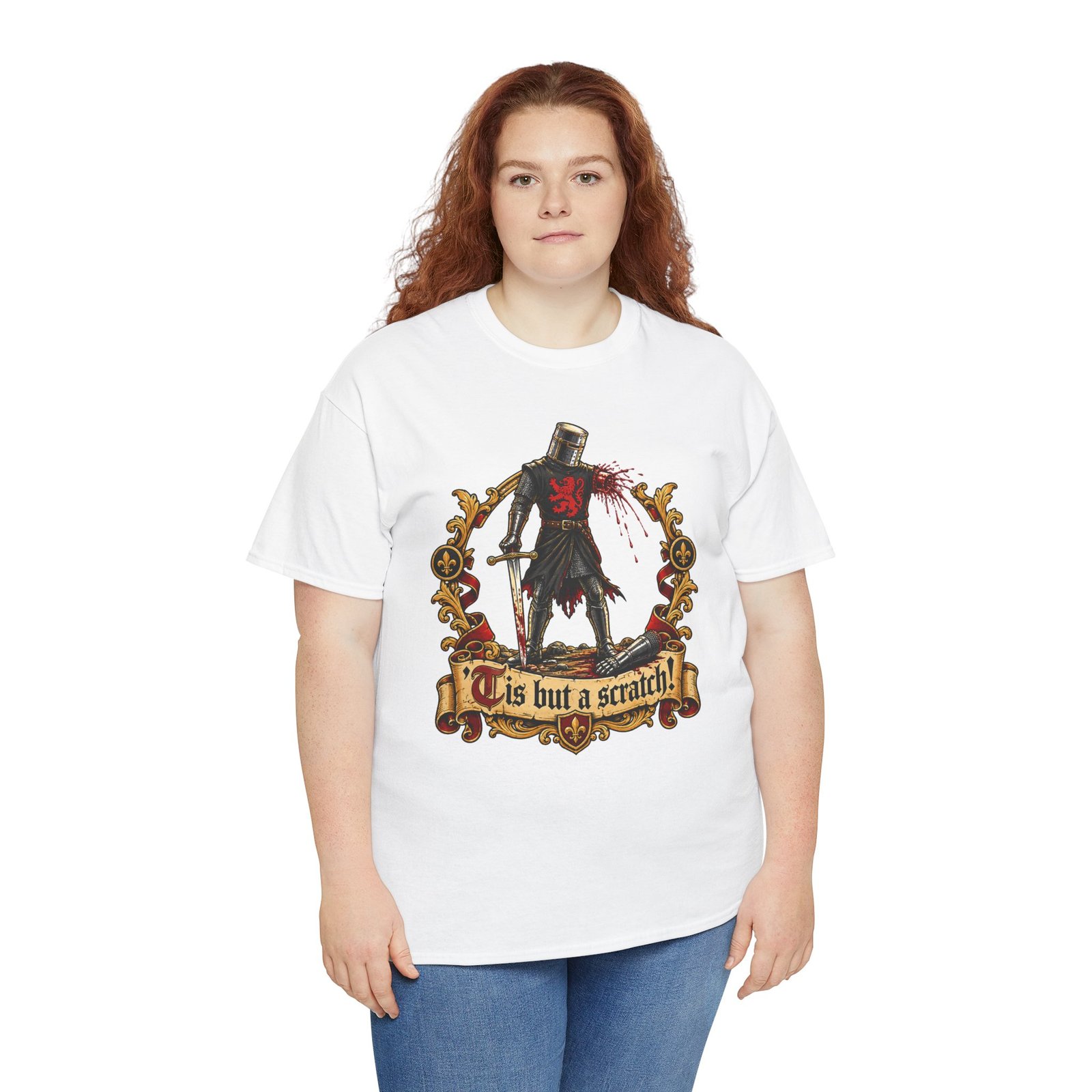 'Tis But A Scratch - Unisex T-Shirt – Funny Monty Python and the Holy Grail - Black Knight - Image 16