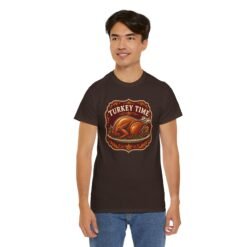 Turkey Time - Unisex T-Shirt – Funny Thanksgiving Turkey - Image 13