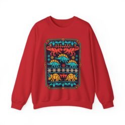 Dino-Mite Christmas - Unisex Sweatshirt – Funny Dinosaur - Ugly Christmas Sweater - Image 16
