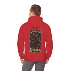 Alternative view of Greetings From Krampus - Unisex Hoodie – Holiday Fear Has Never Been So Cozy