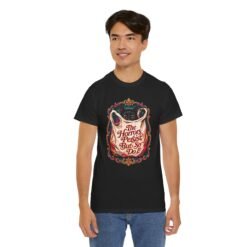 The Horrors Persist But So Do I – Unisex T-Shirt – Existential Black Cat Energy - Image 13