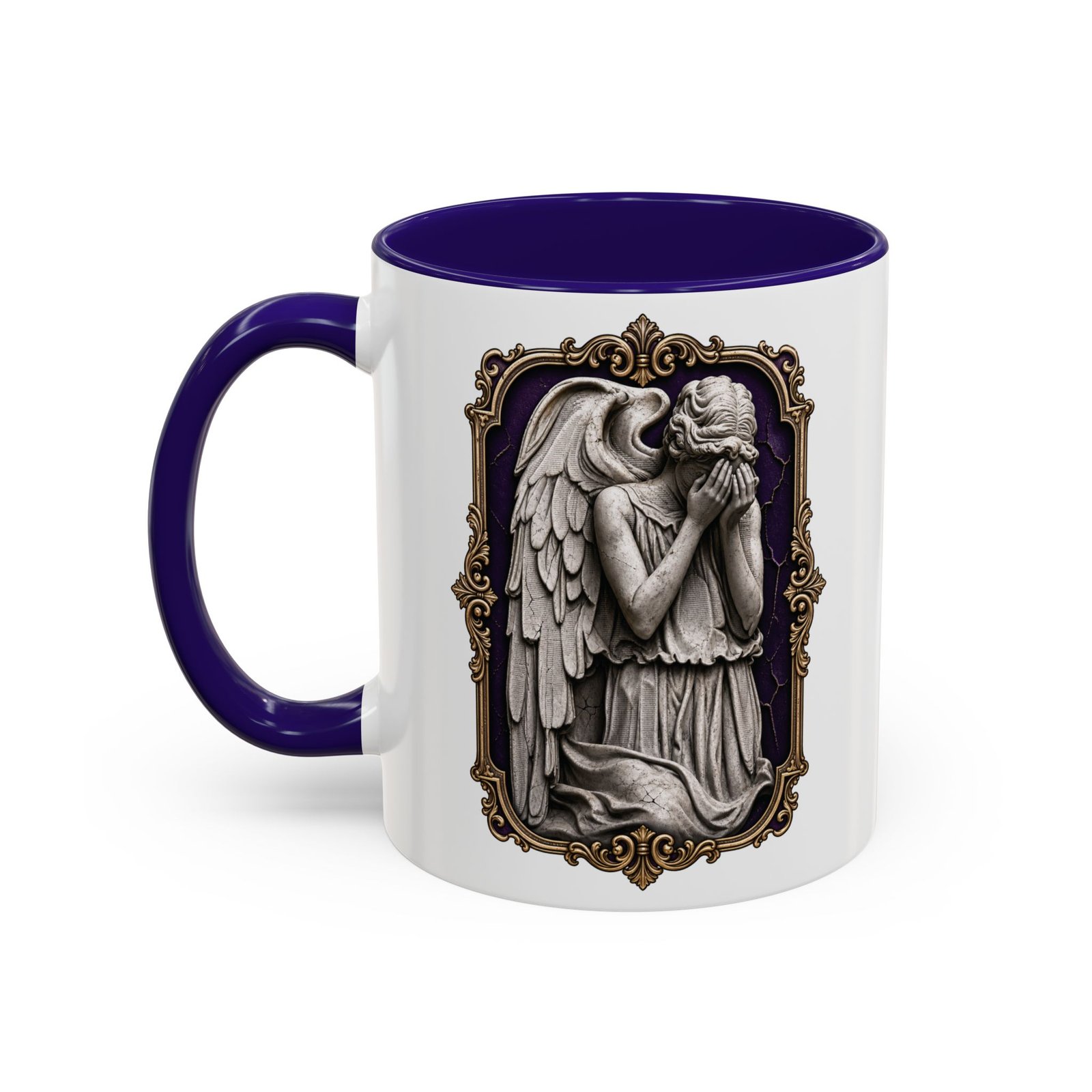 Weeping Angel - Color Accent Mug – Don't Blink - Sci-Fi Horror - Image 4