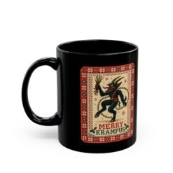 Alternative view of Merry Krampus - Black Mug – Sip Scares, Not Cocoa