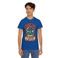 Help! I'm Surrounded By Snowflakes - Unisex T-Shirt – Funny Sarcastic Christmas - Image 7