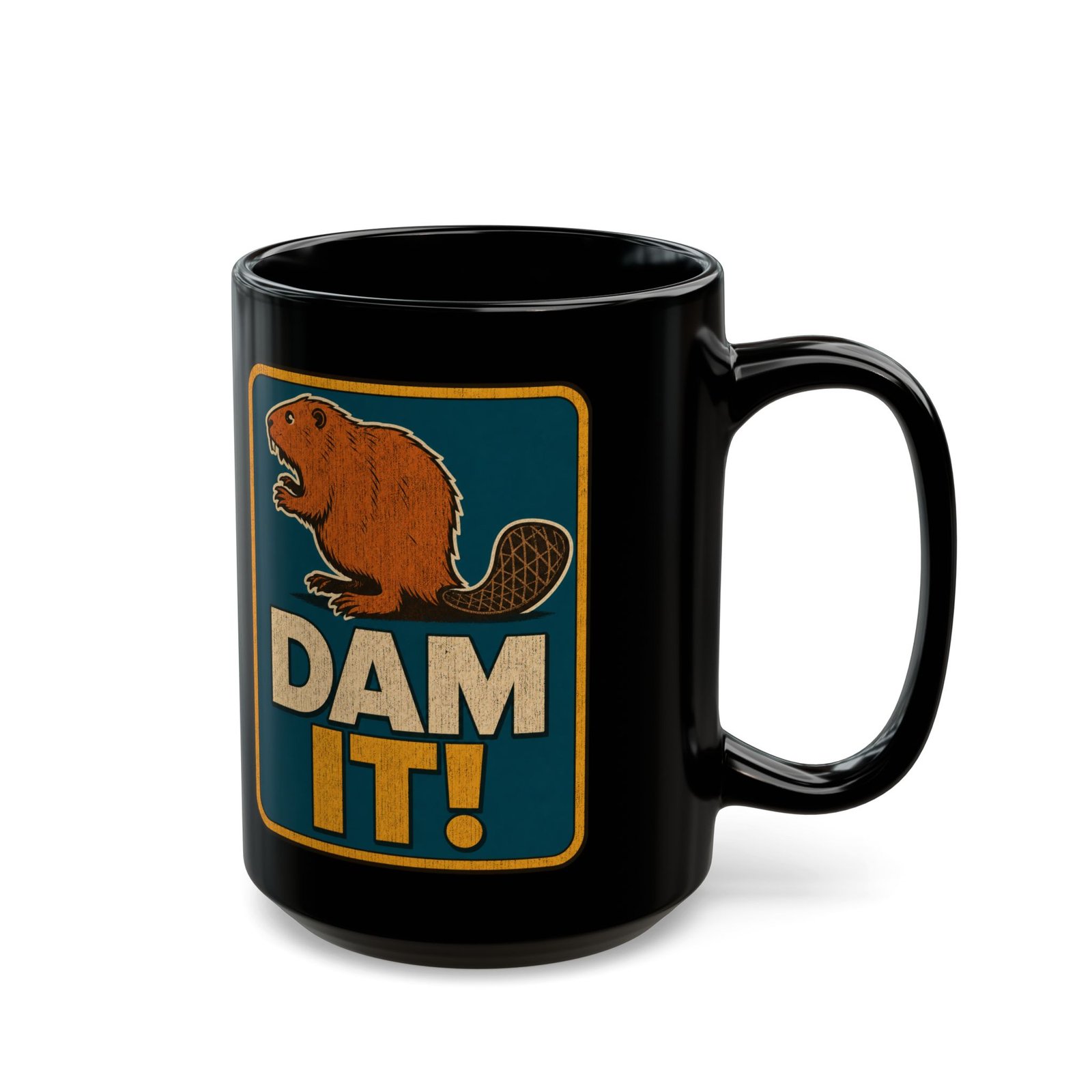 Dam It! - Black Mug – Sip Happens, Laugh Anyway - Image 5