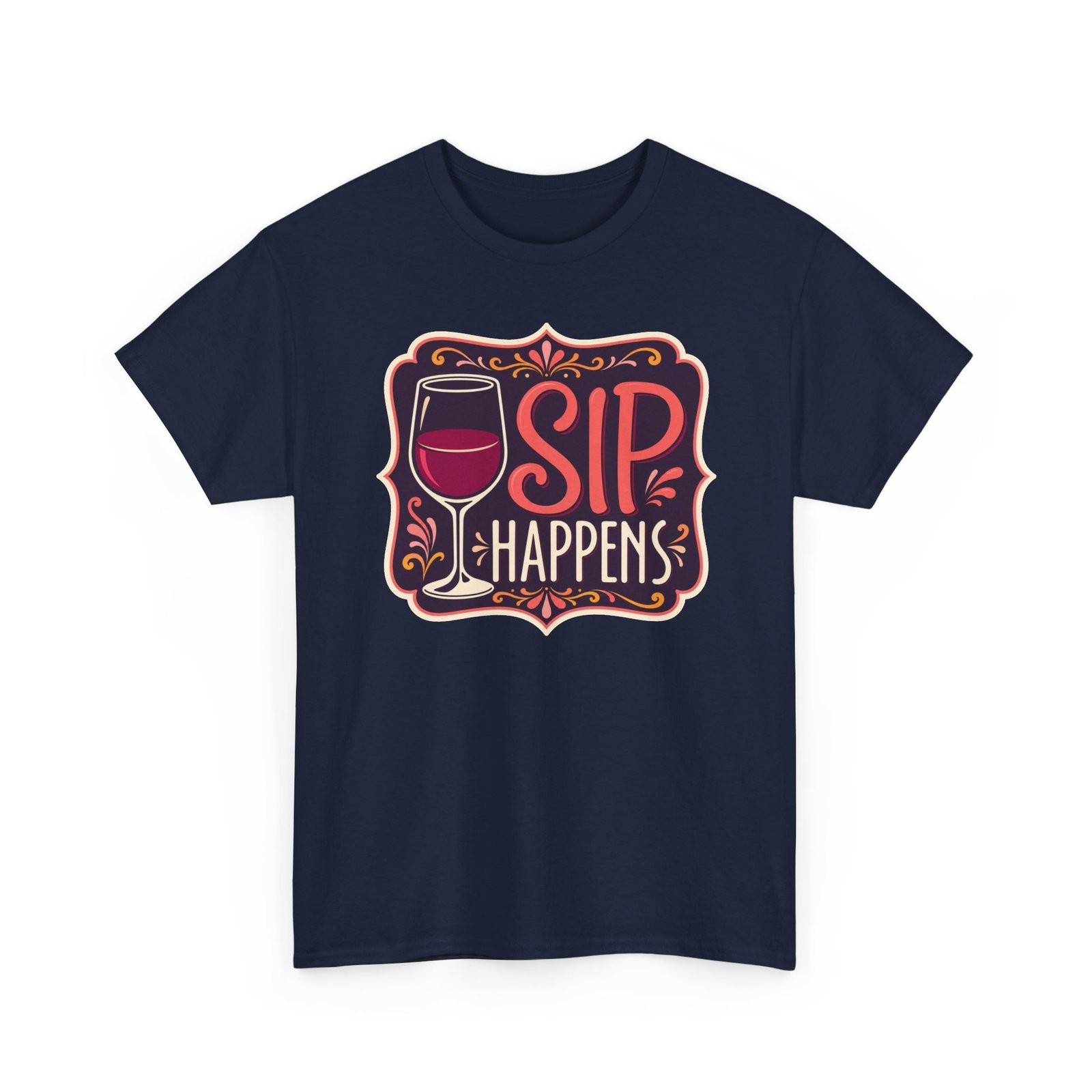 Sip Happens - Unisex T-Shirt – Funny Wine Lover - Red Wine Pun Tee - Image 23