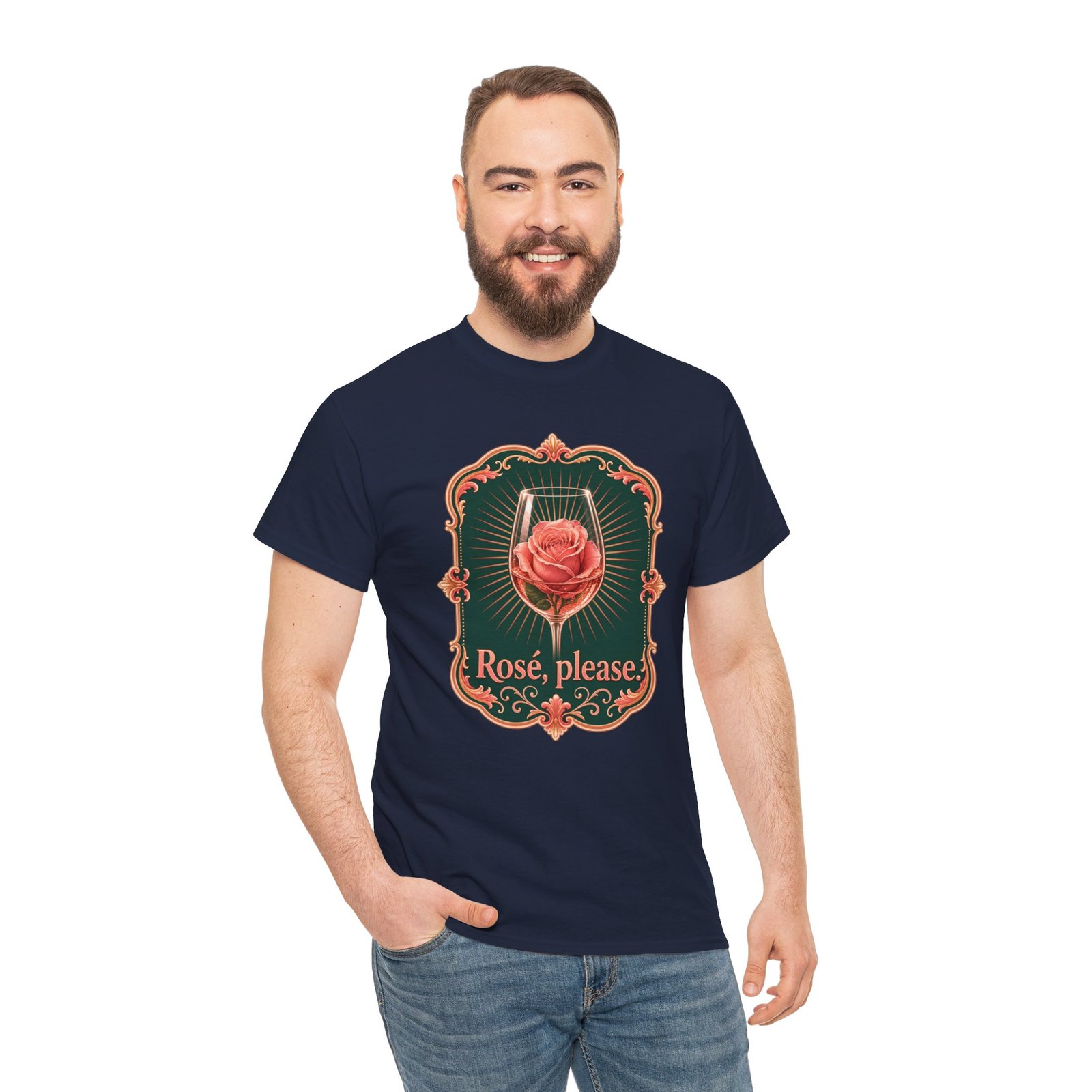 Rosé, Please - Unisex T-Shirt – Chic Wine Lover - Image 7